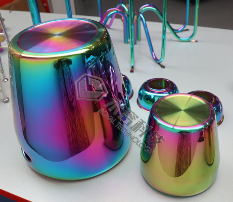 Regenbogenfarbe PVD-Beschichtung Maschine Regenbogen-Beschichtung für Edelstahl Küchengeräte