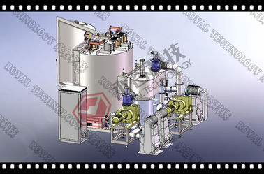 Acryl- Bedampfen-Maschine PVD Chrome, chromierende Automobillogos Aluminium- Vakuum-Metallizer