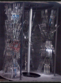 Plastiktischbesteck-Vakuum, das Maschine für Wegwerfplastiklöffel/Gabel metallisiert