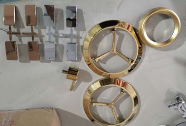 Ein guter Preis. ABS-Plastik zerteilt PVD-Bogenüberzug-Goldfarbe, Plastikgoldbeschichtungsservice durch Ionenüberzug Online