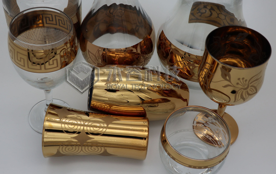 Ein guter Preis. Beschichtungen der Glaswaren PVD Gold, 2 Vergolden der Seiten PVD auf Glasprodukten Online