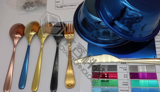 Blaue Dünnschichtbeschichtungsmaschine Pvd-Beschichtung für Edelstahlprodukte