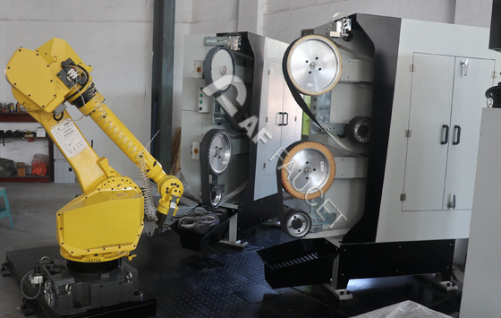 Hahn-industrieller automatischer Roboter-Schleifmaschine mit der 2 Roboter-Zelle