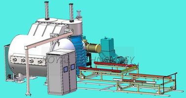 Horizontale thermische Verdampfungs-Beschichtungs-Einheit, Hochvakuum-Aluminiummetallisierungsbeschichtungs-Maschine
