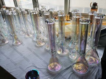 Glaswaren-Regenbogen-Farbbeschichtungs-Maschine, bernsteinfarbige Farbglasbeschichtung, TiO-Regenbogen-Dekorationsbeschichtungen,