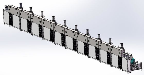 Ununterbrochene PVD-Metallbeschichtungs-Fertigungsstraße für Lichtwellenleiter