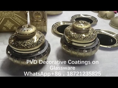 Maschine zur Goldbeschichtung von Glaswaren 2-seitige Goldfarbreflexion, starke Haftung TiN-Goldbeschichtung