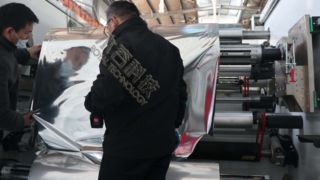 PE-Kunststofffolie R2R Aluminiummetallisierung